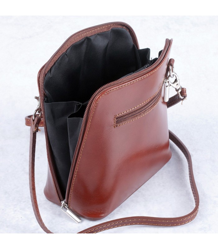 Borsa tracolla piccola in Pelle 18.5X8.5 H17