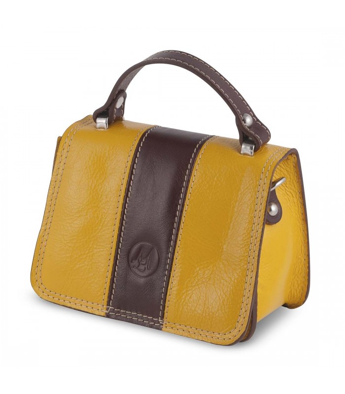 BORSA PICCOLA ITALIA IN PELLE 10x17.5 H20 cm