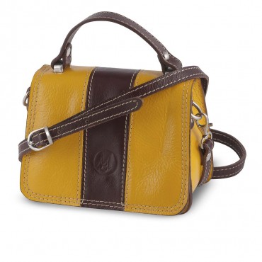 BORSA PICCOLA ITALIA IN PELLE 10x17.5 H20 cm