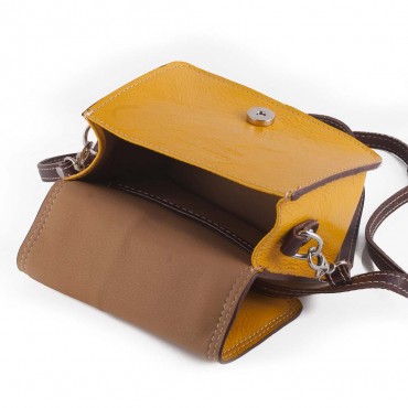 BORSA PICCOLA ITALIA IN PELLE 10x17.5 H20 cm