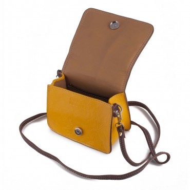 BORSA PICCOLA ITALIA IN PELLE 10x17.5 H20 cm