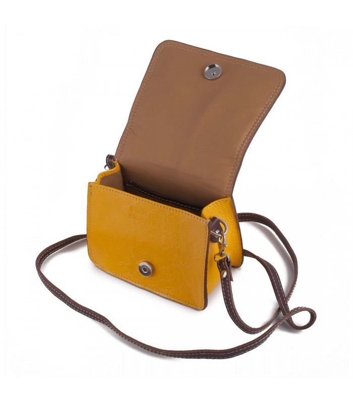 BORSA PICCOLA ITALIA IN PELLE 10x17.5 H20 cm