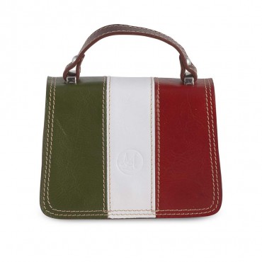 BORSA PICCOLA ITALIA IN PELLE 10x17.5 H20 cm
