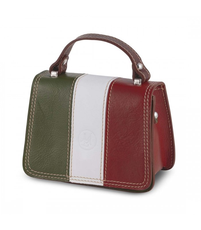 BORSA PICCOLA ITALIA IN PELLE 10x17.5 H20 cm
