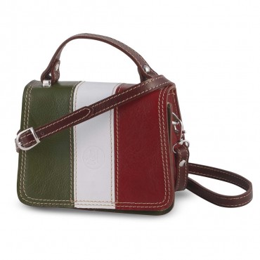 BORSA PICCOLA ITALIA IN PELLE 10x17.5 H20 cm