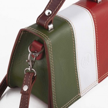 BORSA PICCOLA ITALIA IN PELLE 10x17.5 H20 cm