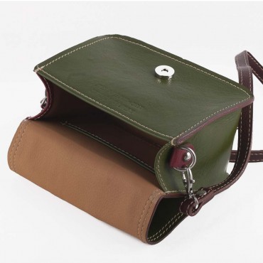 BORSA PICCOLA ITALIA IN PELLE 10x17.5 H20 cm