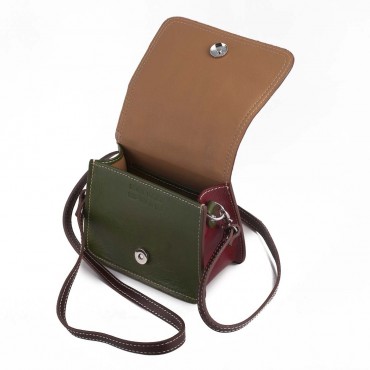 BORSA PICCOLA ITALIA IN PELLE 10x17.5 H20 cm