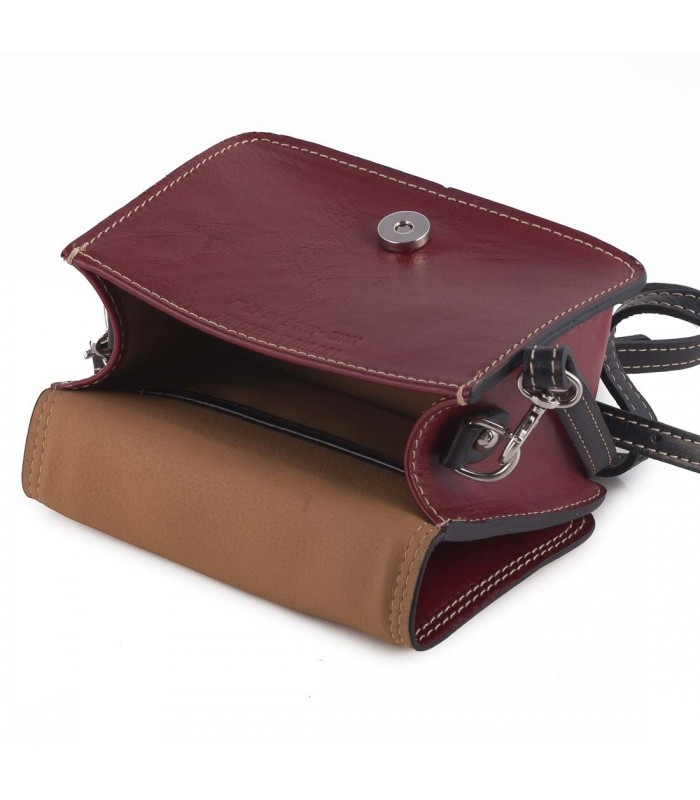 BORSA PICCOLA ITALIA IN PELLE 10x17.5 H20 cm