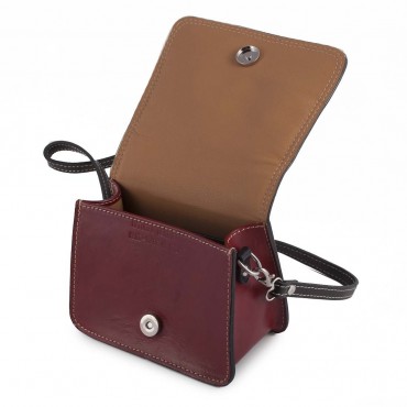 BORSA PICCOLA ITALIA IN PELLE 10x17.5 H20 cm