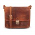 OLIMPIA WOMAN SHOULDER BAG  2 COMPARTMENTS IN VINTAGE 20x5.5 H17 cm BROWN