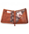 PORTA DOCUMENTI SAN LUIS IN PELLE 33x28 H4 cm CUOIO