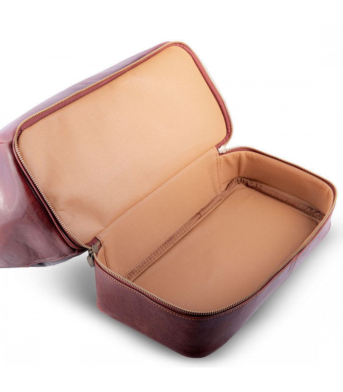 DOCTOR BAG DOUBLE BOTTOM BELLA VISTA IN LEATHER 39x17 H30 cm