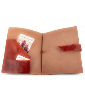 PORTA DOCUMENTI MORENO IN PELLE 32x25 H2 cm