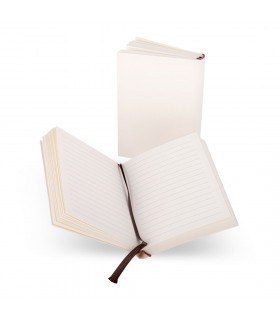 INSERTO 9,2X13 H1.7 CM, PAGINA CON RIGA, PER ATHENS JOURNALS IN PELLE 3X10 H15 CM, INCH 1.18X3.90 H5.9