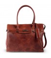 WOMAN BAG MENDOZA LONG HANDLE IN LEATHER 42x15 H30 cm