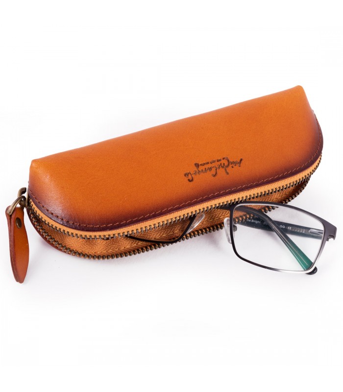 GLASSESx  / PEN CASE IN LEATHER 4.5x19 H6 cm