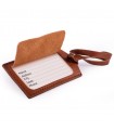 LUGGAGE TAG FOR SUITCASES IN LEATHER 6.5x10.5 H0.2 cm