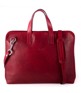 CARTELLA PORTA COMPUTER CON DOPPIO MANICO, IN PELLE 40x7 H29 cm