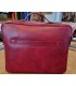 COMPUTER BRIEFCASE WITH DOUBLE HANDLE IN LEATHER