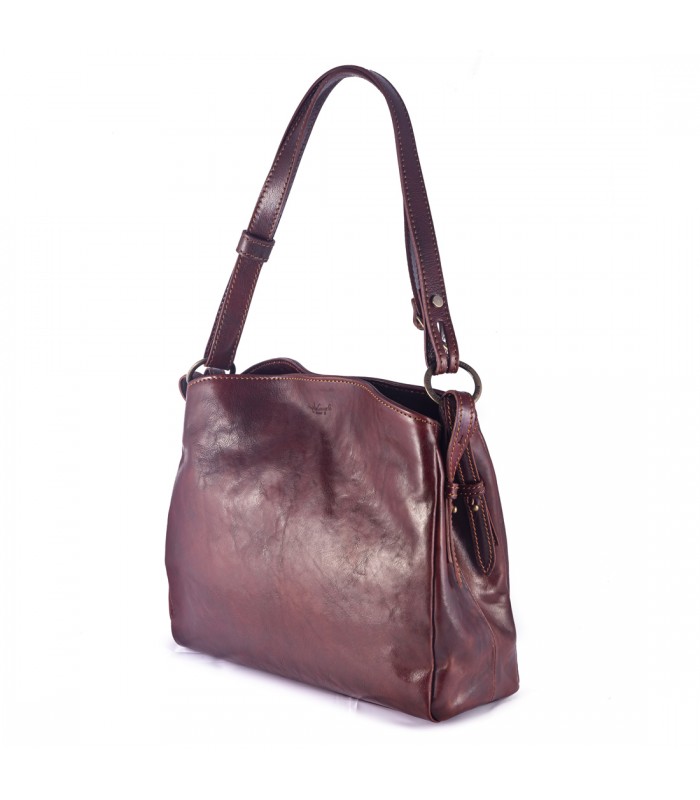 BORSA GRANDE RASIGLIA IN PELLE 30X12 H27 CM