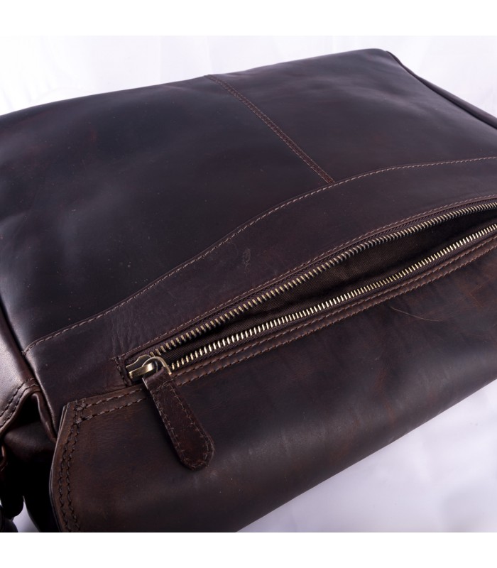 BORSA MESSANGER MONTEFALCO IN PELLE 40X11 H30 CM