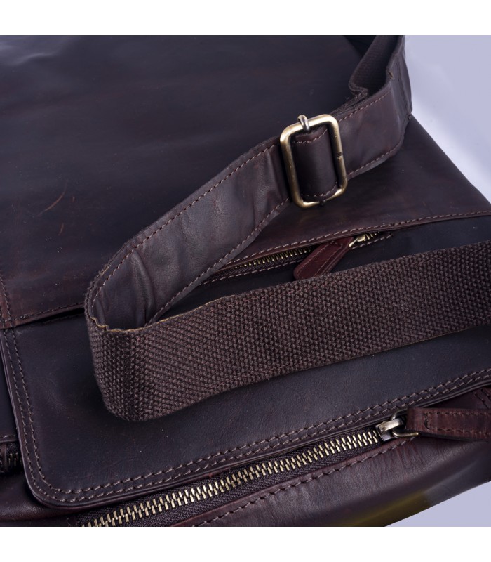 MESSANGER BAG MONTEFALCO IN LEATHER