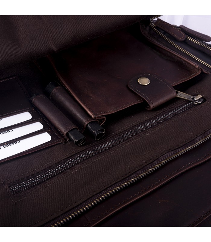 MESSANGER BAG MONTEFALCO IN LEATHER