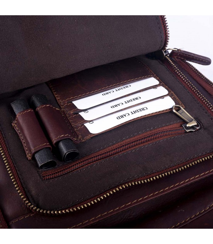 BORSELLO MONTEFALCO PICCOLO IN PELLE 24X7 H22 CM