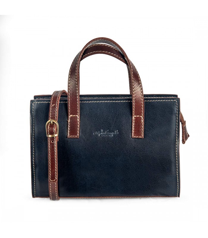 WOMEN'S LEATHER BAG CAPRI 23X8 H16 CM