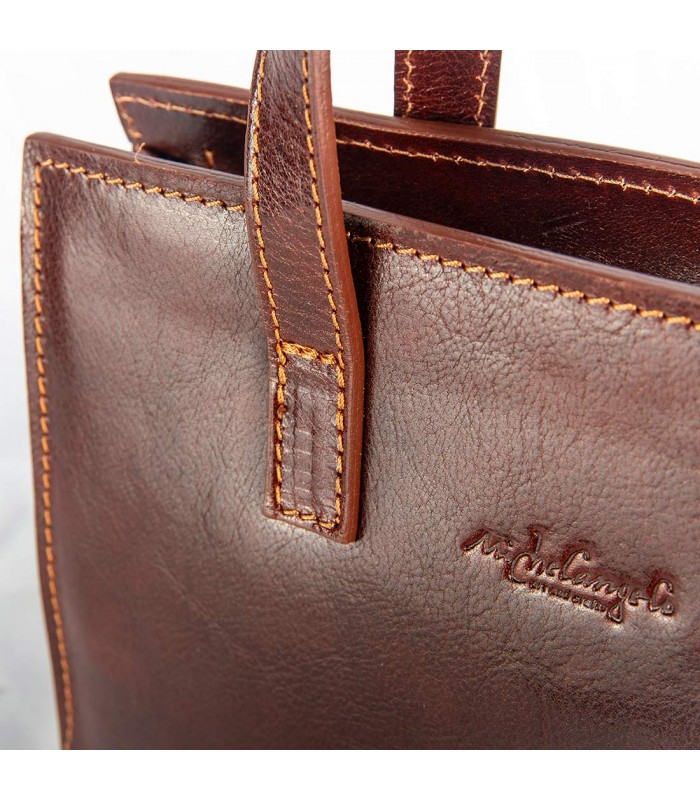 WOMEN'S LEATHER BAG CAPRI 23X8 H16 CM