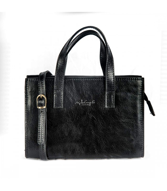 WOMEN'S LEATHER BAG CAPRI 23X8 H16 CM