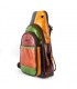 MULTICOLOR ONE-SHOULDER RIO LEATHER BAG 17X11 H40 CM