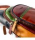 MULTICOLOR ONE-SHOULDER RIO LEATHER BAG 17X11 H40 CM