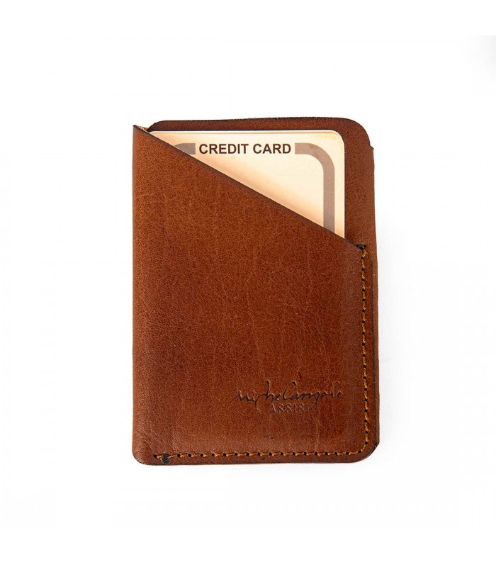 PORTACARTE ASSISI IN PELLE 6.5X0.5 H9.5 CM