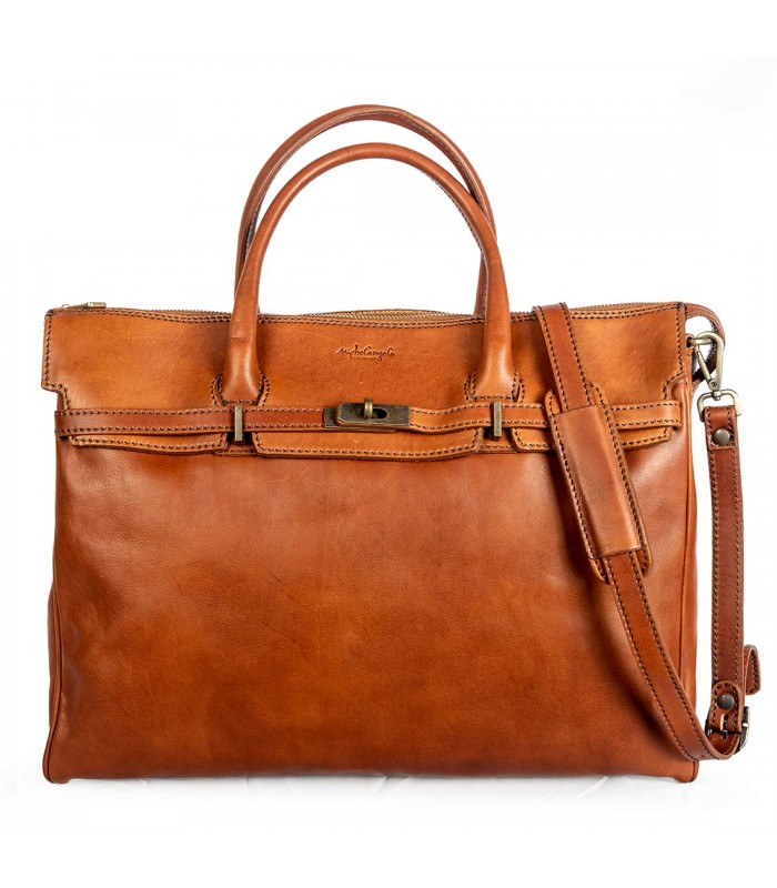 BORSA DONNA MENDOZA MANICO CORTO IN PELLE 46x15 H32 cm