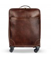 4-WHEEL LEATHER TROLLEY 37X19 H56 CM