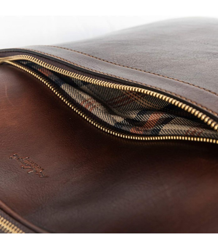 TROLLEY 4 RUOTE IN PELLE 37X19 H56 CM