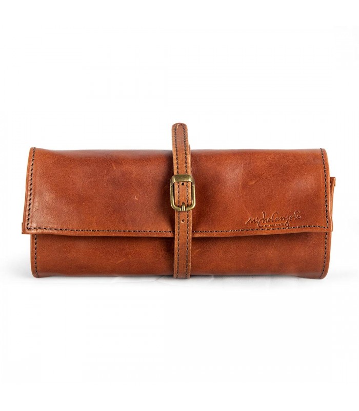 LEATHER JEWELRY TRAVEL CASE 21X5 H8.5 CM