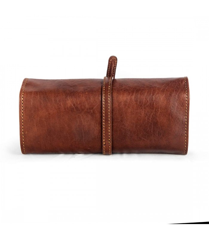 LEATHER JEWELRY TRAVEL CASE 21X5 H8.5 CM