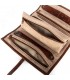 LEATHER JEWELRY TRAVEL CASE 21X5 H8.5 CM
