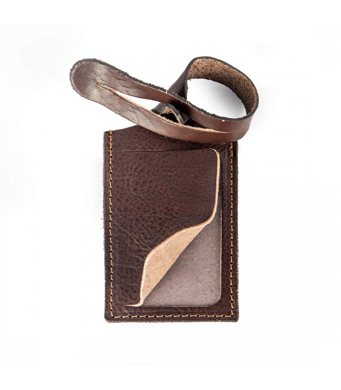 ETICHETTA PORTA INDIRIZZO PER VALIGIE IN PELLE 6.5x10.5 H0.2 cm