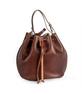 SECCHIELLO DONNA IN PELLE 20X10 H17 CM