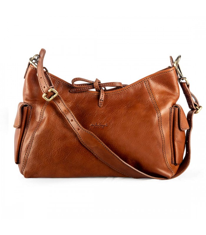 CERVINIA WOMEN'S LEATHER BAG 34X14 H24 CM