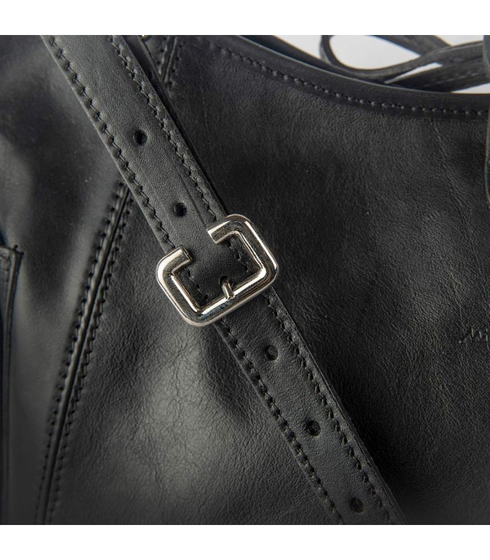 CERVINIA WOMEN'S LEATHER BAG 34X14 H24 CM