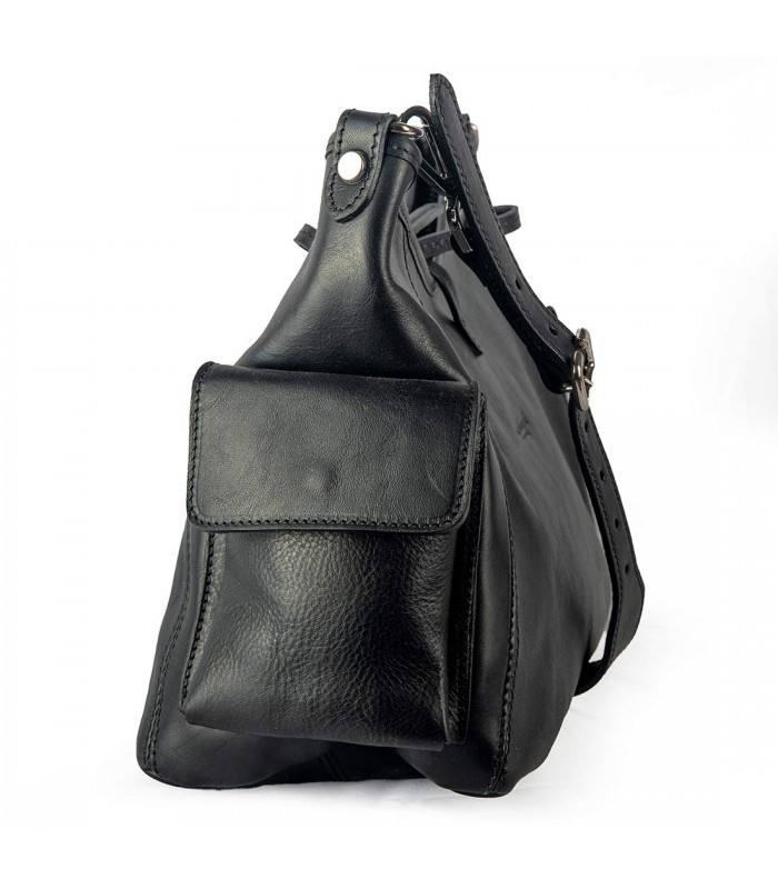 CERVINIA WOMEN'S LEATHER BAG 34X14 H24 CM