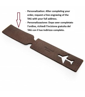 LEATHER SUITCASE TAG 6.5X0.5 H10 CM