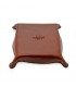 LEATHER POCKET EMPTYER 13,5X13,5 H2,5 CM
